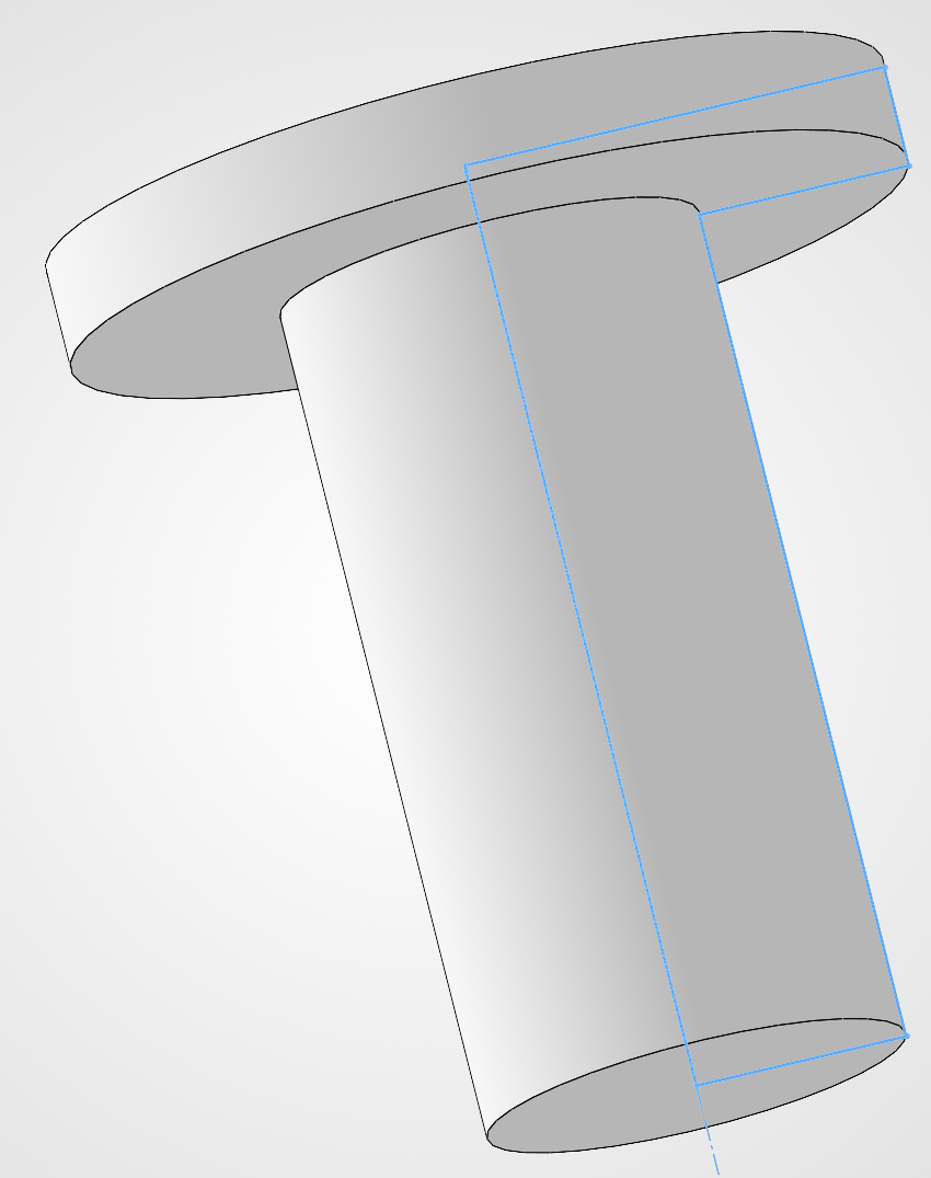 Screw base shaft and head before threading